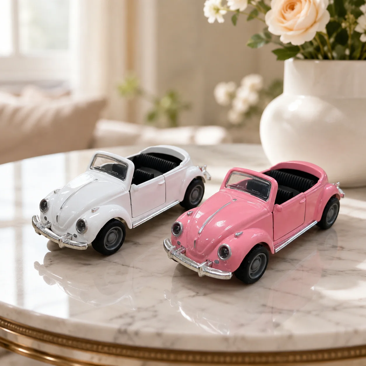 (corrugated Box) Retro Classic Convertible Car Toy Car, Reversing Function