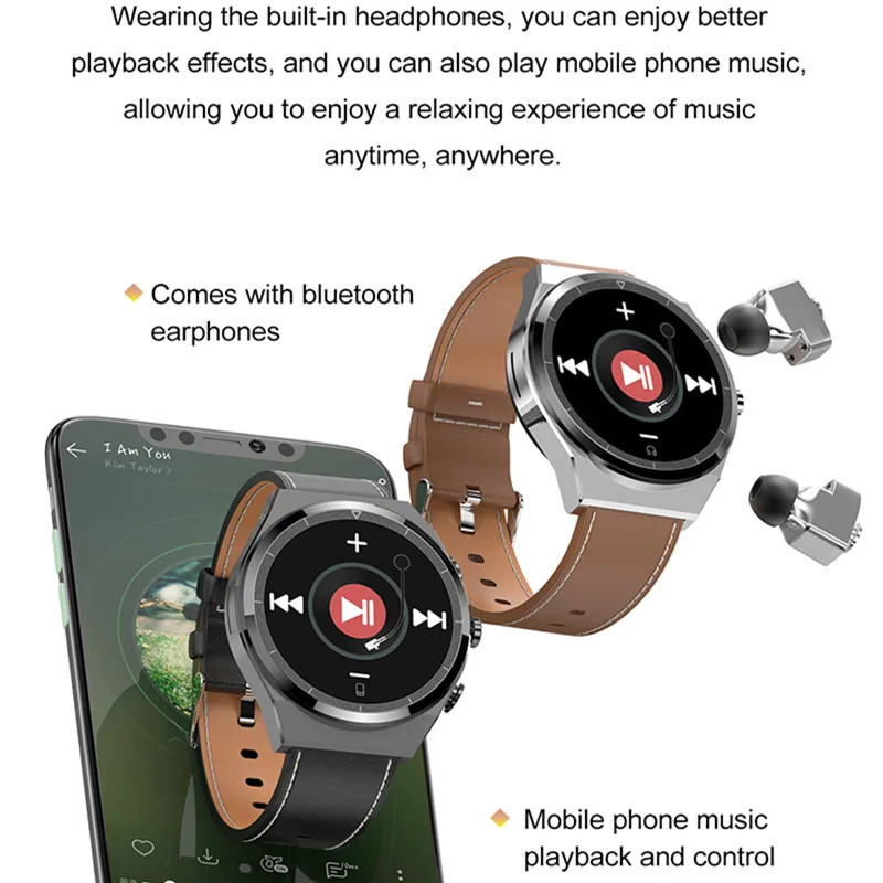 JM08 Ʈ ġ ̾  TWS 2 1  ȭ    ̾  ƮϽ Smartwatch