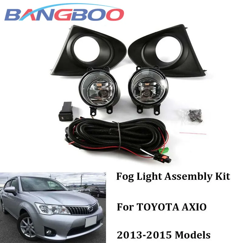 

1Set Car Front Bumper Fog Light 12V 55W Spot Driving Lamp Assembly For TOYOTA AXIO 2013 2014 2015 Black Type