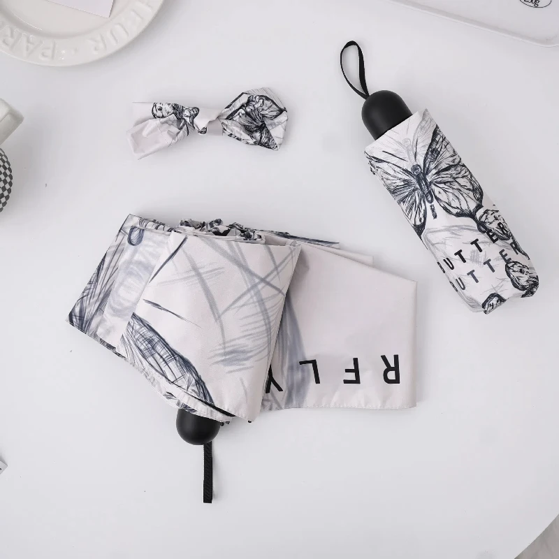 Umbrella with a New Chinese Style Sun Protection and Weather Protection Function Fully Automatic Folding Compact and Portable