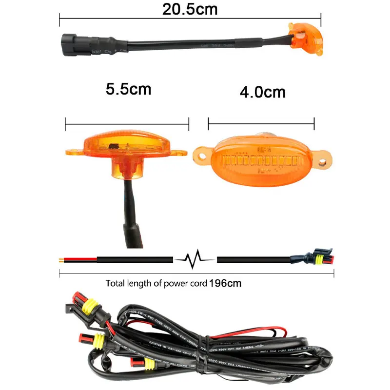 LED Truck Grille Daytime Running & Signal Light - Yellow