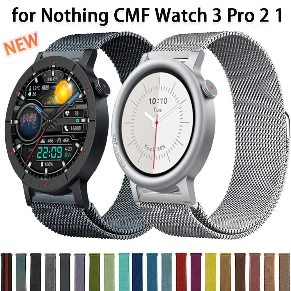 Milanese Magnetic Bracelet Sport Wristband – Breathable 22mm/20mm Strap