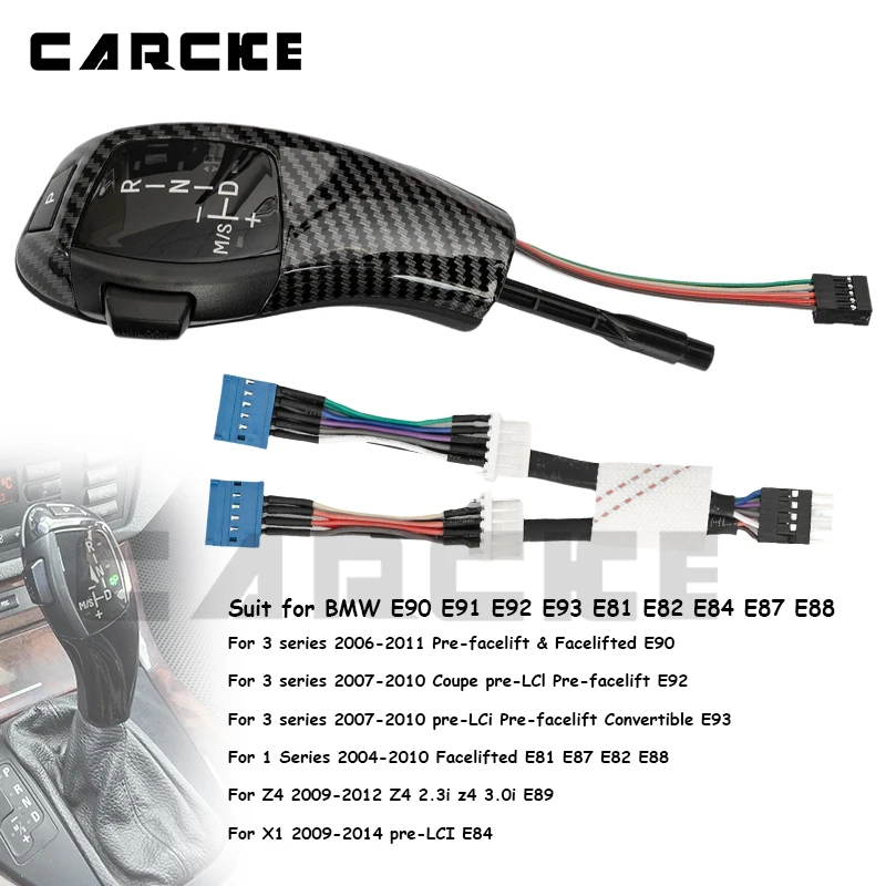 기어 변속 노브 시프터 레버 개조 키트 자동차 액세서리 BMW E90 E91/92/93/81/82/E84/87/88 E46 E60/61 E39 E38/53 Z4 X1 용