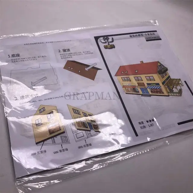 European Architecture 1/87 German Food Shop Tavern 3D Paper Model DIY Handwork Toy 2