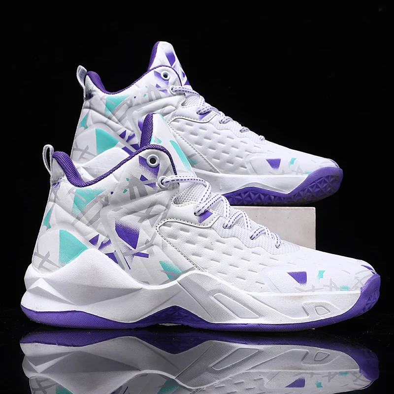 

Basketball Shoes Men's Sports Shoes High Top Basketball Shoes Anti slip Cushioned Men's Sports Shoes Size 36-45