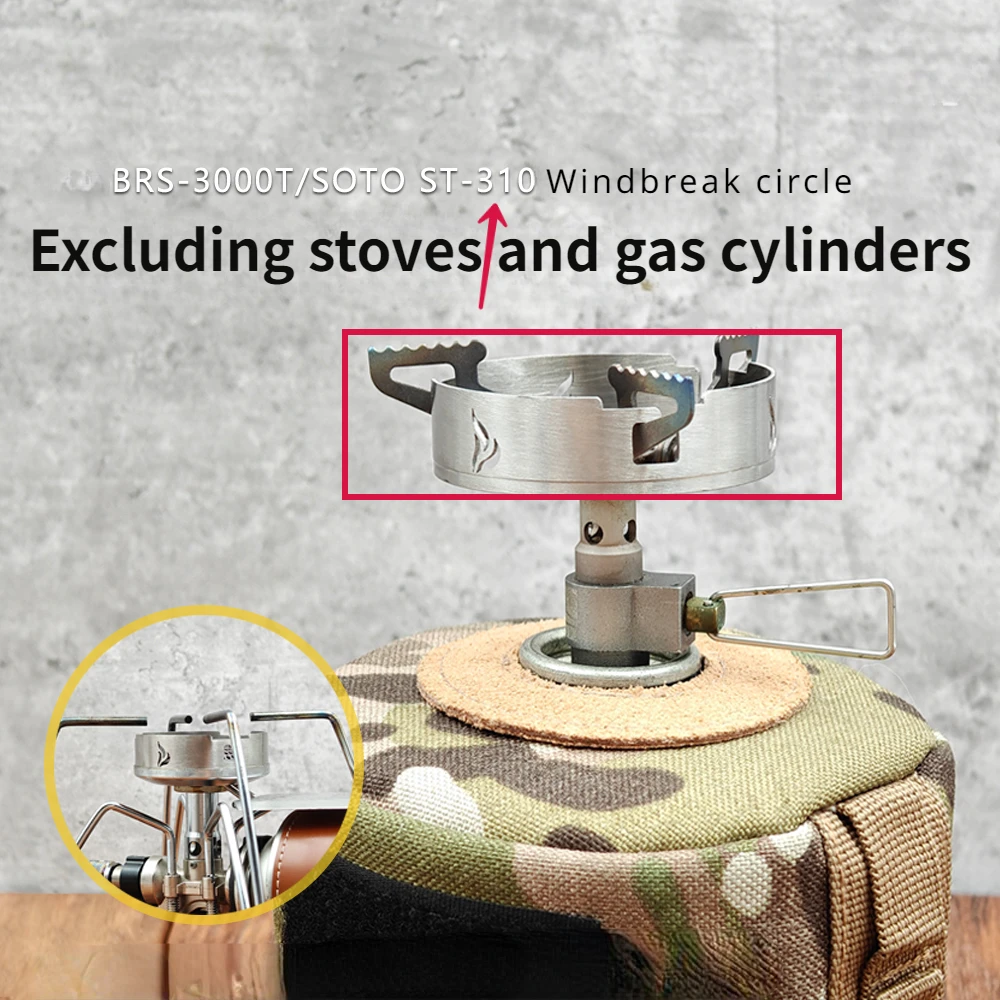 Stove Windscreen Camping Stove Camping Stove Accessories Camping Gear Windproof Ring for Stove