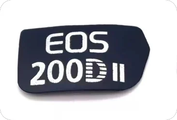 1PCS New For Canon 200DII 200D second generation, silver white black label, sign nameplate, brand frout cover Repair parts