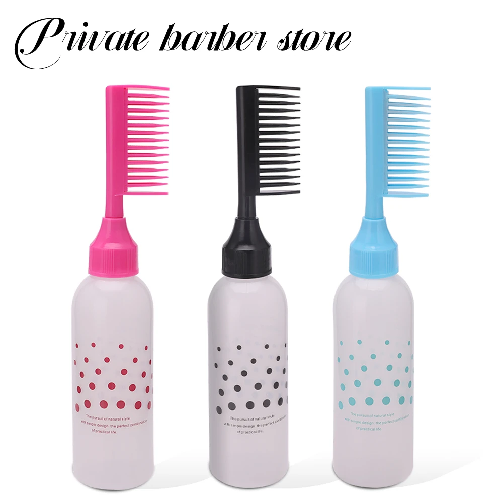 170ml Hair Dye Applicator Bottles Plastic Shampoo Bottle Hair Coloring