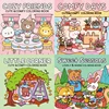 Coloring Book For Adults And Teens Cartoon Animals Theme Featuring Adorable Creepy Creatures In Cozy Moments For Relaxation Gift 1