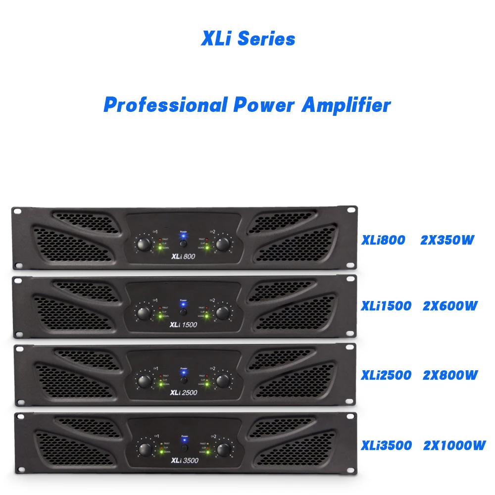 XLi 시리즈 2x1000w 전문 파워 앰프 오디오 DJ 장비 서브우퍼 앰프 라인 어레이 스피커 프리앰프