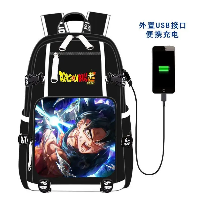 

Super Monkey King Vegeta Anime Peripheral Canvas Male and Female Computer Backpack Student Schoolbag Dragon Ball Children