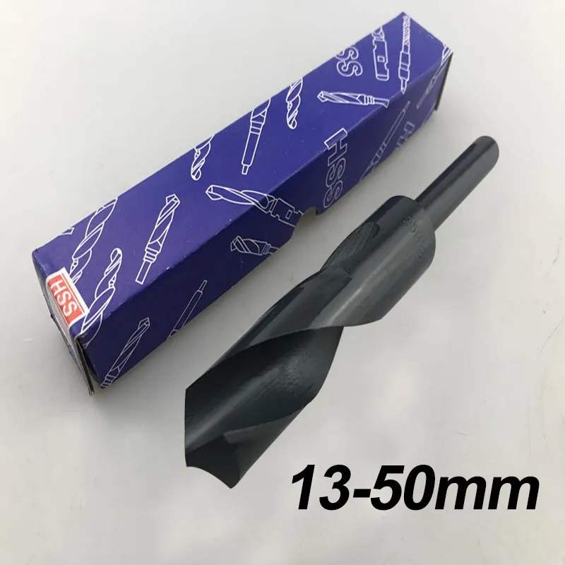 

1Pc 13mm-50mm 1/2 Inch Dia Reduced Shank HSS Twist Drill Bit Hole Tool for Iron, Steel, Plastic, Wood, Copper, Aluminum Metal