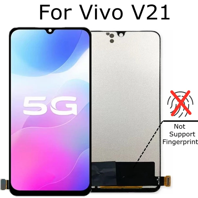 6.44 OLED LCD For Vivo V21 5G V2050 LCD Display Screen Touch Panel  Digitizer Sensor Assembly Replacement For Vivo V21 5G Screen - AliExpress
