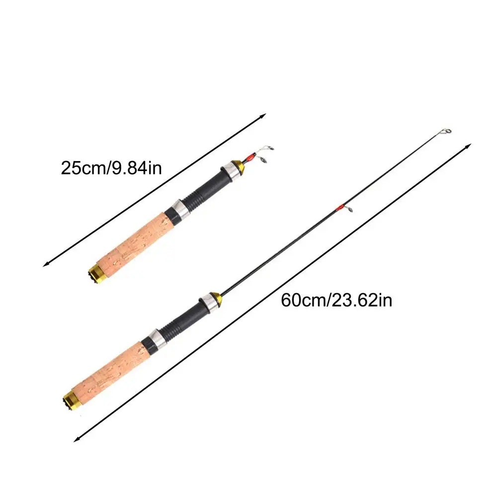 Canna Telescopica Da Pesca In Acciaio Inox, 5 Sezioni, Regolabile Da 40 Cm A 150 Cm. Leggera, Manico Antiscivolo E Montaggio Rapido. - 4