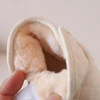 Baby Girls Snow Boots Autumn Winter Children Warm Outdoor Cotton Shoes Waterproof Windproof Anti-Slippery Plush Kid Casual Boots 6
