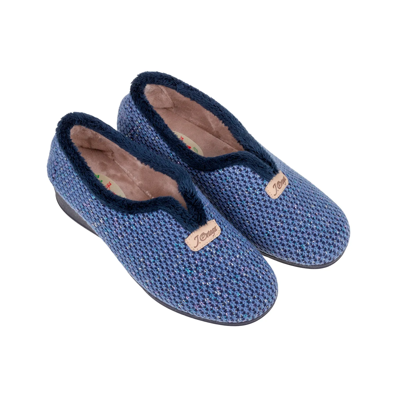 Zapatillas para Estar por Casa de Pantuflas con Cuña de 4cm, Fabricadas en España,