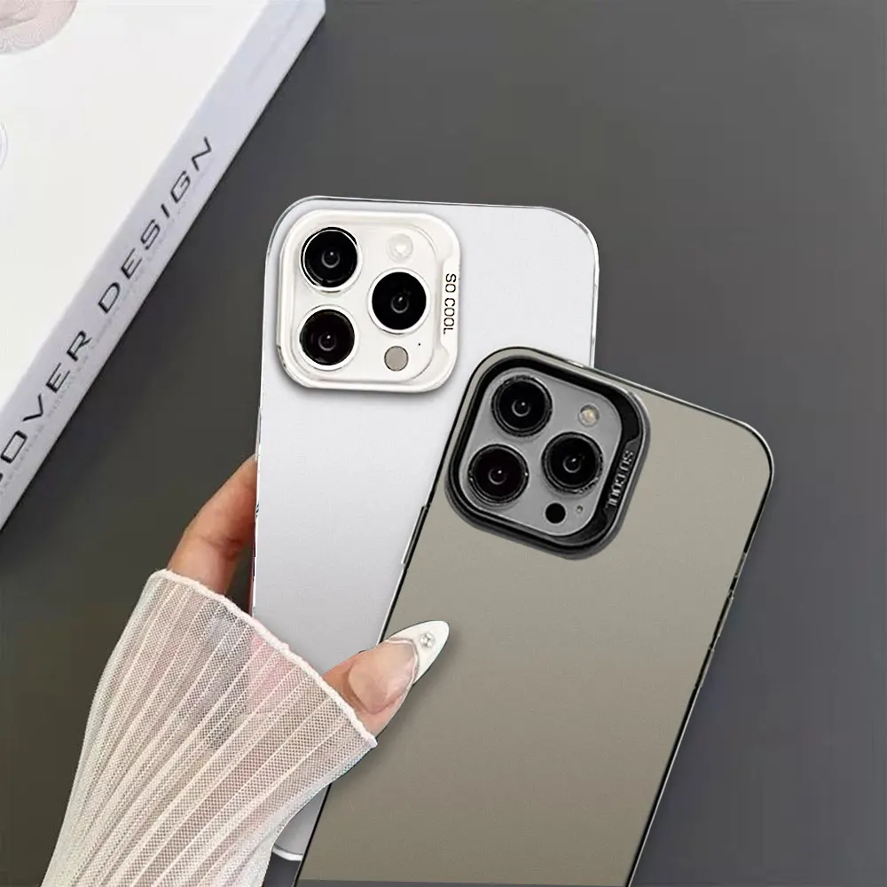 Silvery Grey Colorful Fashion Soft Silicone Bumper Phone Case