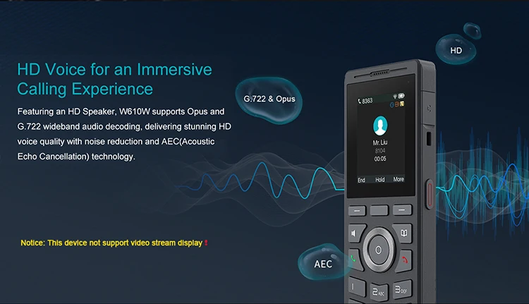 S33b122af187e40d8907abe818dd8ca1cU LINKVIL Wireless WiFi SIP VoIP Protocol Audio Handheld Phone for Office Home Hotels Portable with Belt Clip US Plug SIP Phone