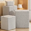 Dustproof  Stereoscopic storage boxes household storage boxes with windows organizing boxes fabric foldable large capacity 5