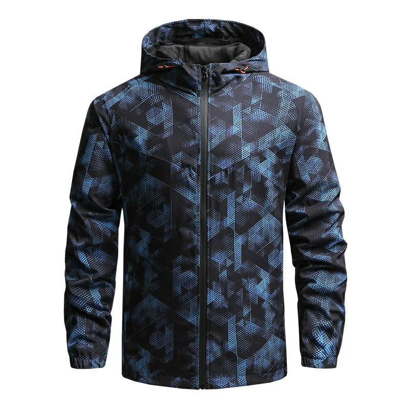 2023 Men's Spring and Autumn Mountaineering Coat Thin Casual Quick Drying Windbreaker Outdoor Sportsman Jacket