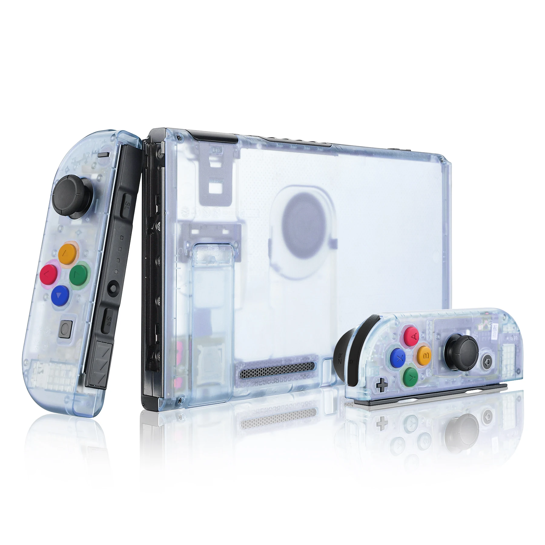 Extremerate-habitação Shell Case com Botões para ns Switch Console Joy-con Console Glacier Blue Console Back Plate Controller - Image 3