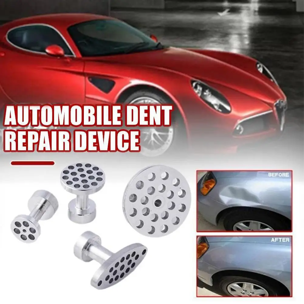 

4pcs Car Body Paintless Dent Hail Buckle Aluminum Alloy Glue Puller Tabs Remover Automobile Repair Set Paint Dent Repair Tools