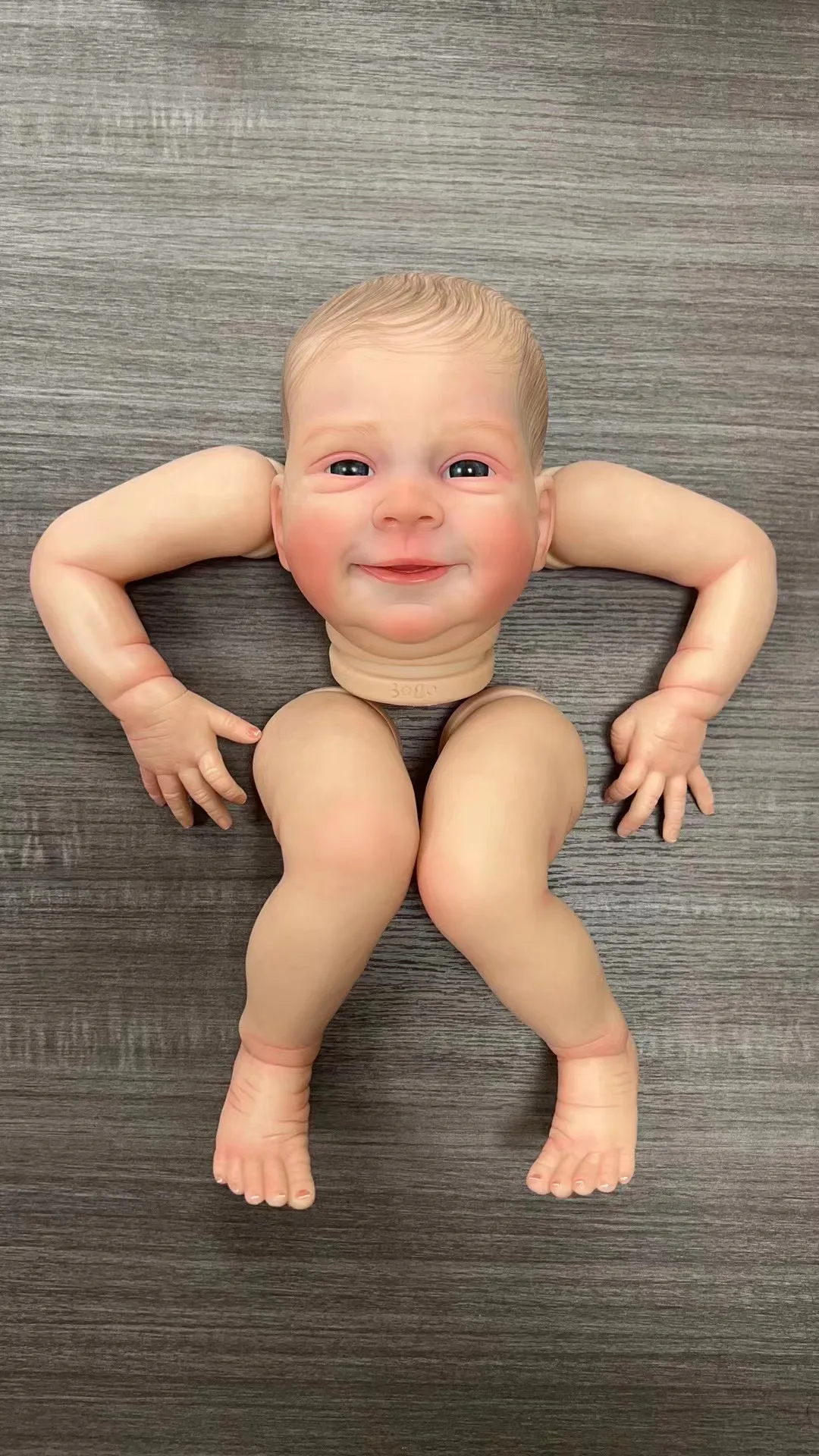 

FBBD 20inch Reborn Baby Doll Sebastian 3D Skin DIY Part With one extra cloth body Painted Kits Christams Gift