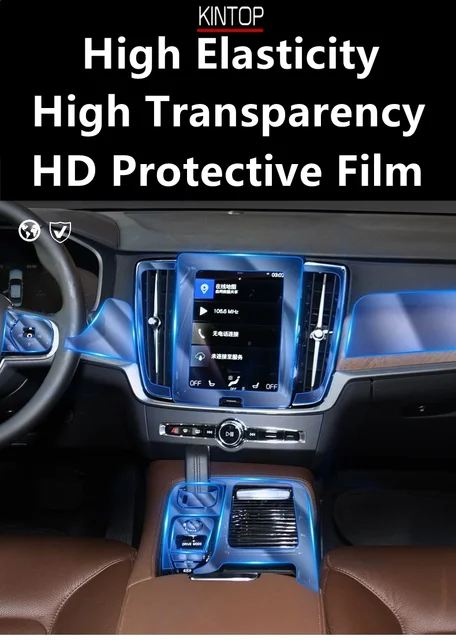 Für VOLVO V90 17-20 Auto Interior Center Konsole Transparent TPU  Schutzhülle Film Anti-scratch Reparatur Film Zubehör refit - AliExpress