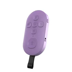 Wireless Bluetooth Remote Controller for Selfie and Page Turning (Purple)