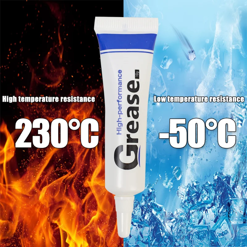 Silicone Grease Lubricant Silicone Grease Grease Lubricant Silicone Lubricant Grease Multi-purpose Auto Gear Lubricating Oil For O Ring Gear Tube Mounted Bearing Sealant Tyre Valve Grease
