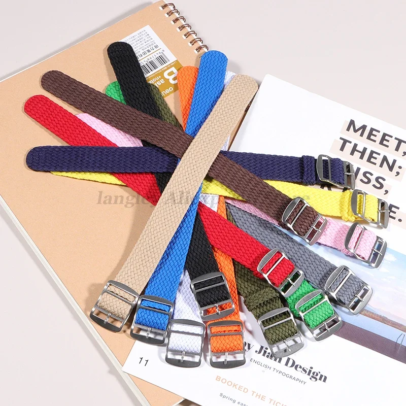 High-Quality Woven Nylon Fabric Watch Strap Replacement Wristband