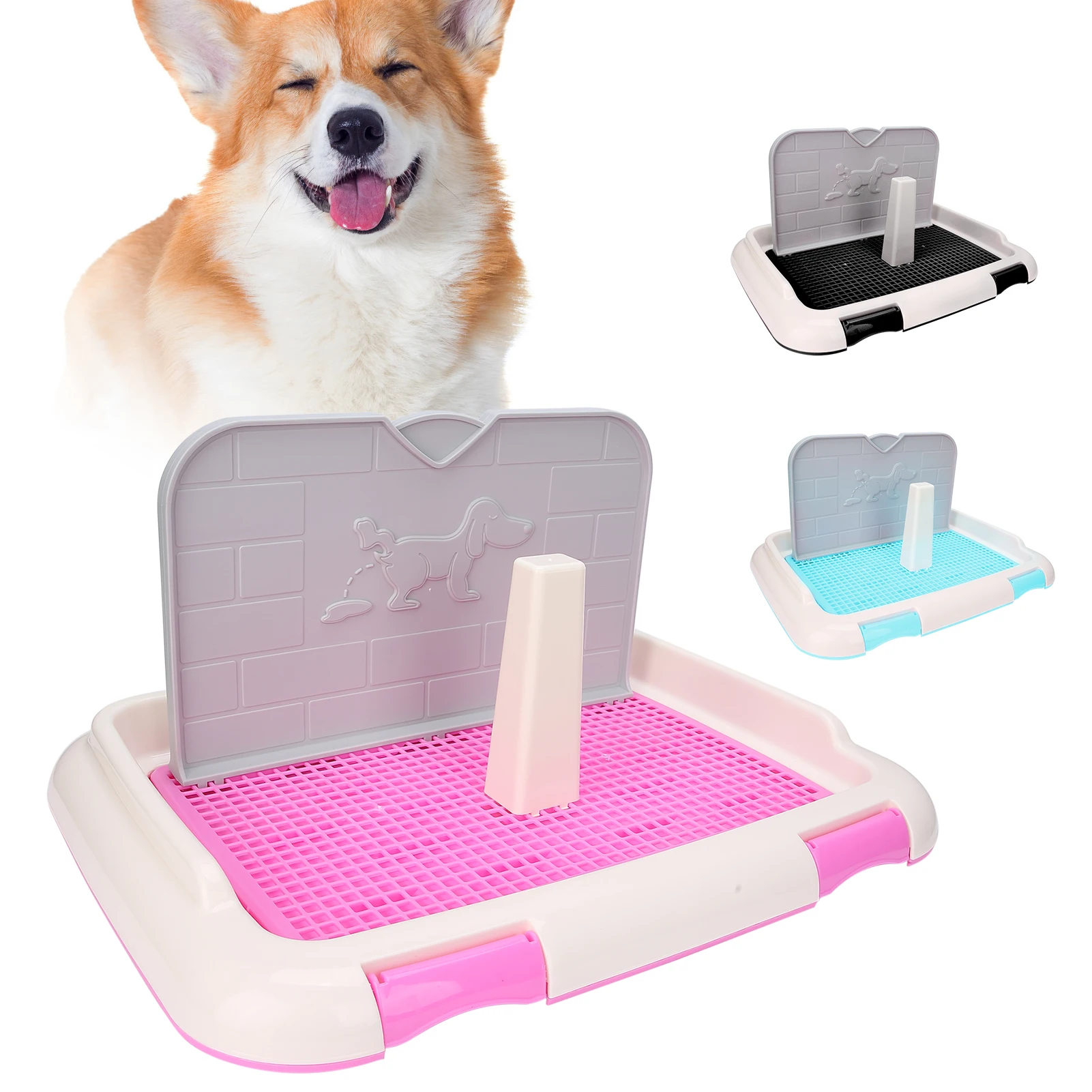 Dog Cat Pet Toilet Indoor Puppy Training Toilet Potty Fence Dog Scheduled Urination Potty Tray Products Tool Accessories Outdoor