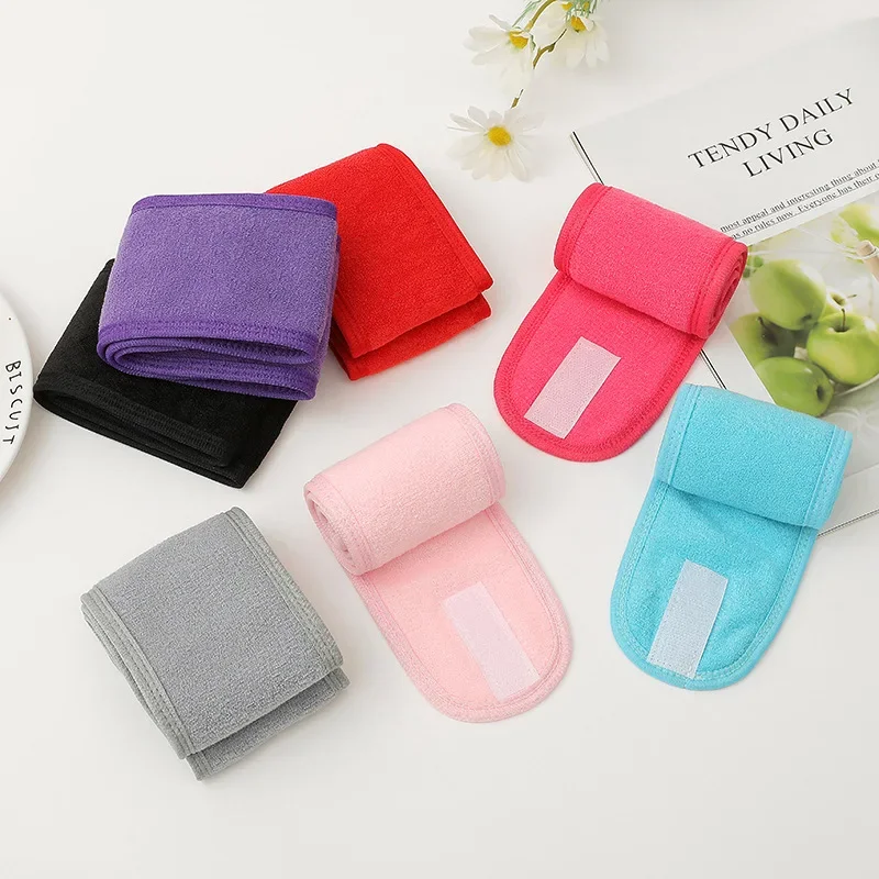 Description Picture 2 of item1pc Women SPA Facial Headband Bath Makeup Hair Towel Headbands for Face Washing Soft Toweling Hair Shower Caps Accessories