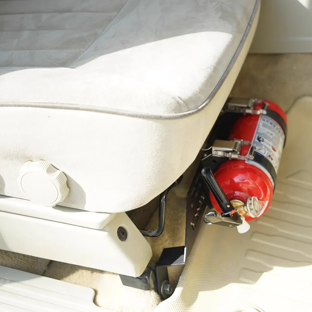 Fire Extinguisher Bracket Holder Seat Bottom Flame Arrester Storage Accessories For Nissan Patrol Y61 Annihilator