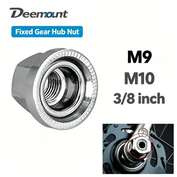 Dado di bloccaggio mozzo bici Fixie, dado di fissaggio anteriore antiscivolo da 9 mm, dado flangiato per asse posteriore con filettatura M10, viti per mozzo, ricambi per riparazione biciclette