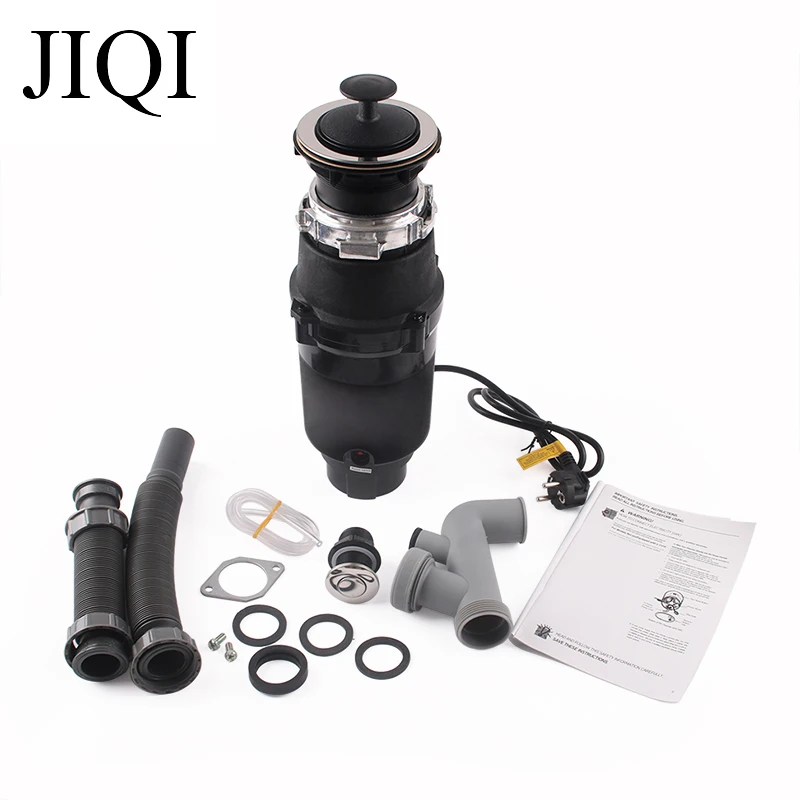 JIQI Food Waste Disposer Chopper Garbage Disposal Crusher Processor Kitchen Material Sink Stainless Steel Grinder Residue Sewer 6