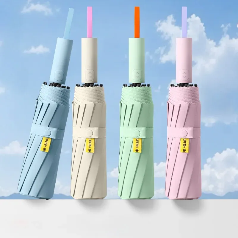 Automatic and Sturdy All - in - One Umbrella: Large - Sized for Rain, Sun Protection and Folding Convenience