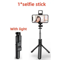 Ultimate Smartphone Tripod & Selfie Kit with Bluetooth Shutter and LED Light (Option 3)