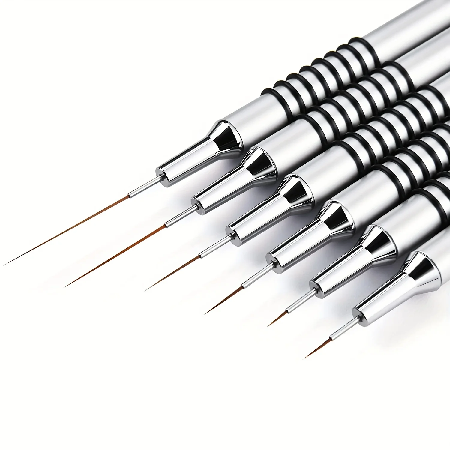 Nail Art Brush 6pcs Nail Art Liner Brushes Set Design Brush Striping Thin Long Lines Dotting Drawing Pen UV Gel Polish Painting Brush