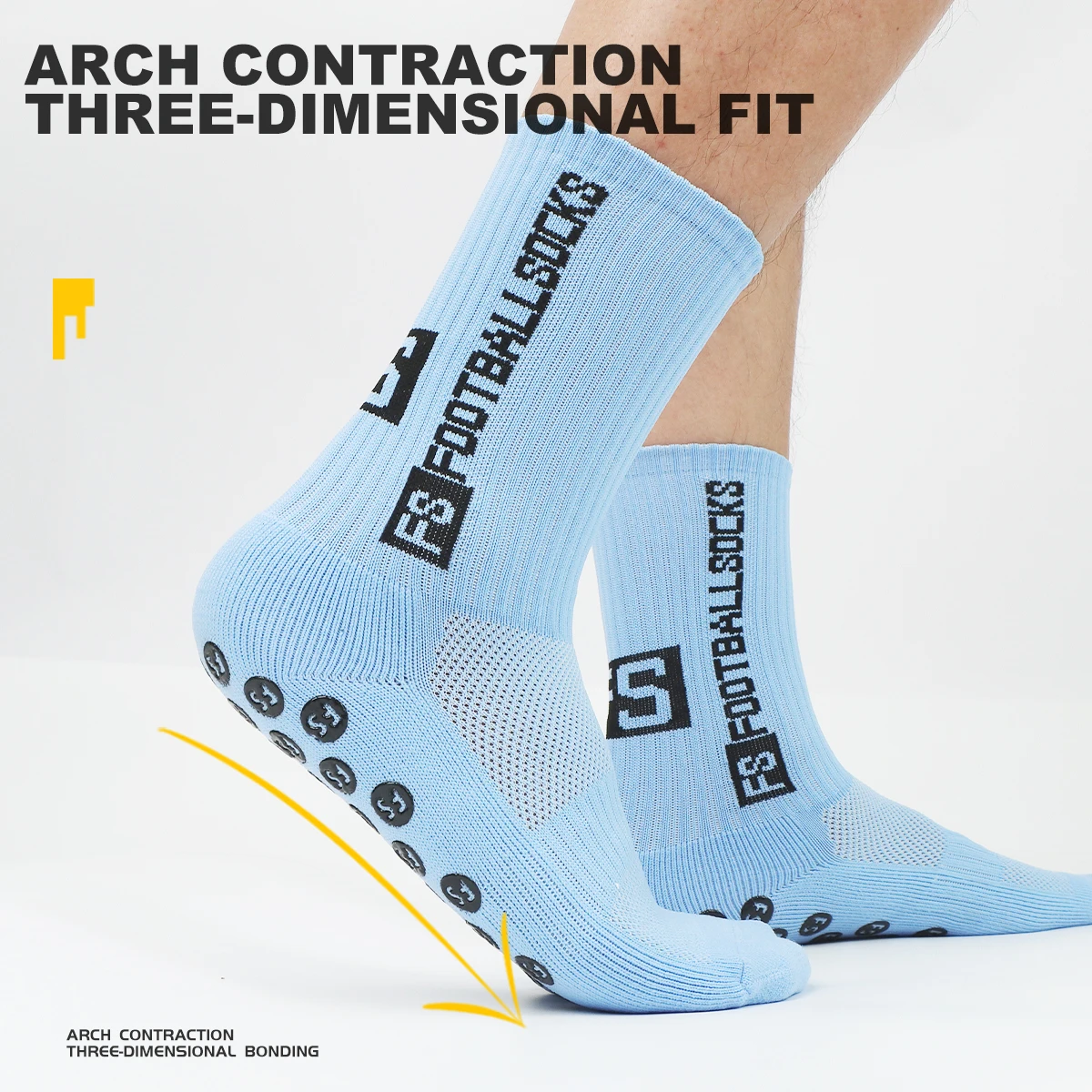 WRELS Football Socks Men Women Anti-slip Non-slip Soccer Basketball Comfortable Tennis Sport Socks Grip Cycling Riding Socks