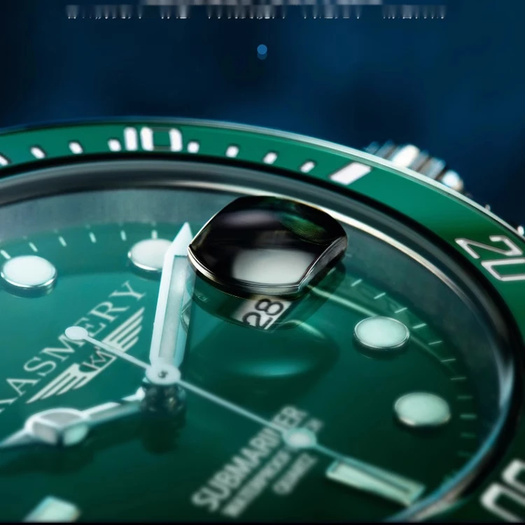 Men's Quartz Watch Mechanical Automatic Black Water Ghost Style_voghion.com