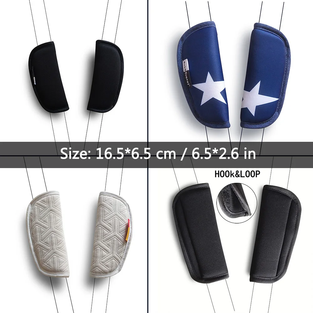 Stroller Accessories Stroller Seat Strap Covers 2pcs Baby Child Car Seat Belt Stroller Shoulder strap Cover Protector Crotch pad Cover for Universal Children's Products