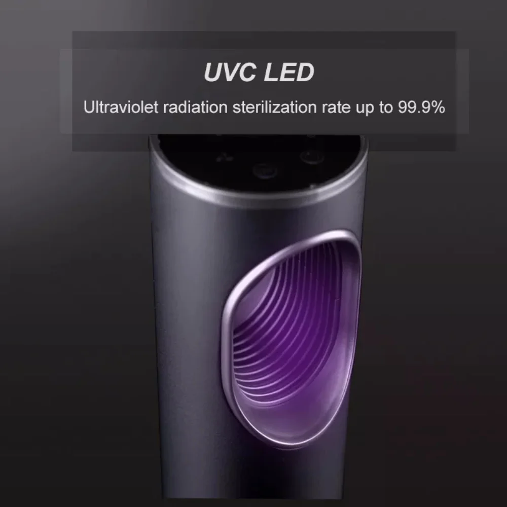 UVC 공기 청정기 소독기, 터치 스크린, 원격 복합 필터, 유해한 가스 냄새 제거, 힙 활성탄 음이온
