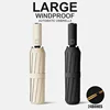 Large 24 Bone Solid Color Automatic Umbrella Light Collapsible Large Format Outdoor Sunshade UV Protection Automatic Umbrella 1