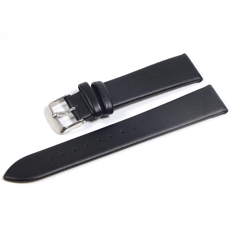 Premium Genuine Leather Ultra-Thin Watch Strap – Soft Cowhide Band