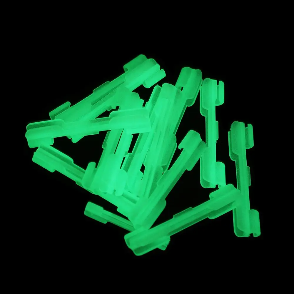 6/12Pcs Useful Night Light  fluorescent light sticks float hold fishing rod feeder Fishing glow stick Clip