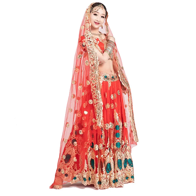 Pesante Indiano Lengha Festa Matrimonio Etnico Pakistano Design