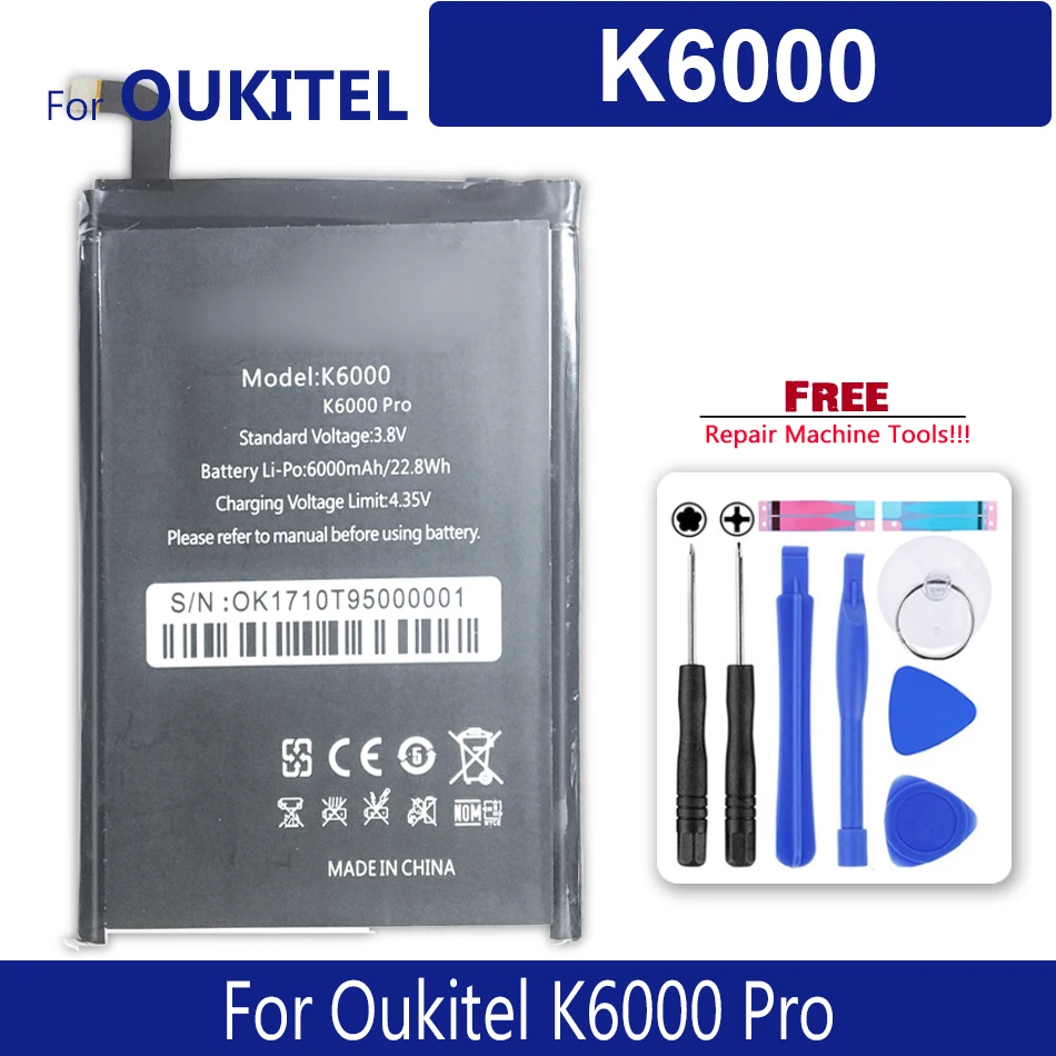 

6000mAh Battery For Oukitel K6000 Pro Tracking Number