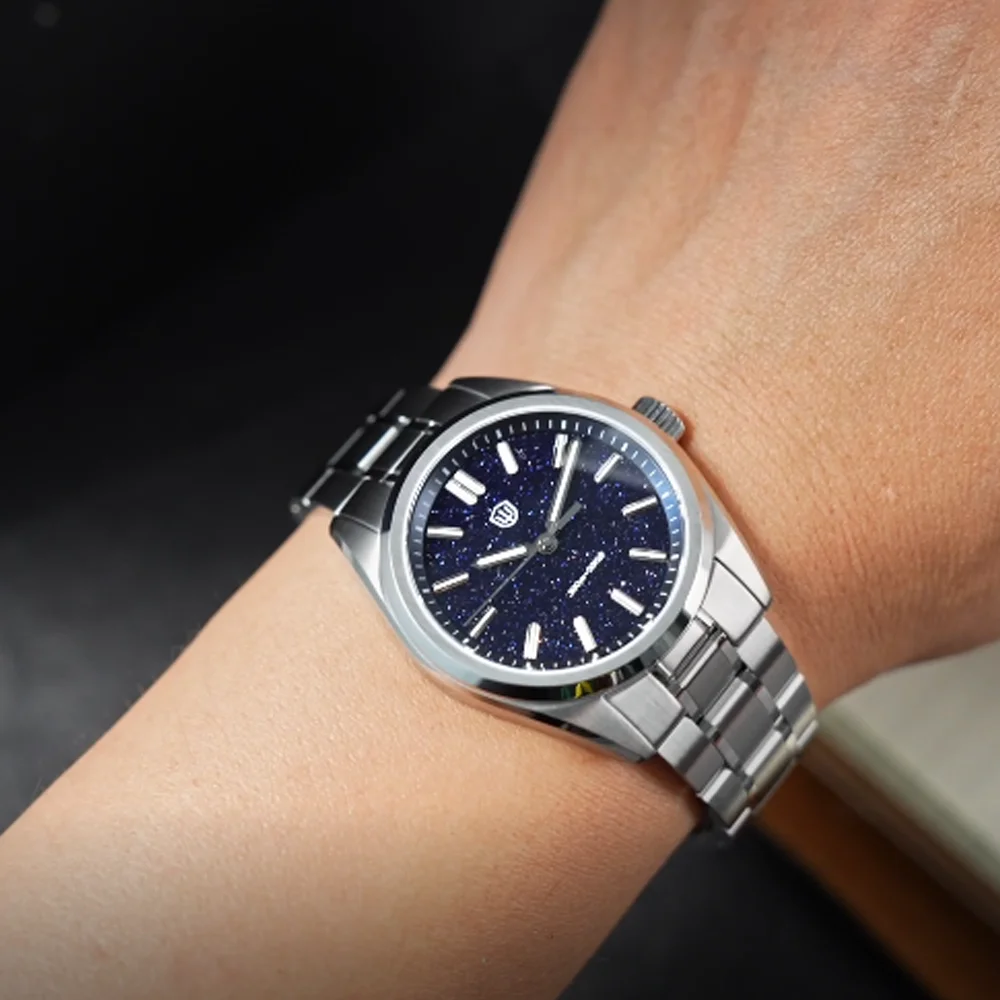 Watchdives New WD0003B ‌Aventurine Dial Watch VH31 Sweep Movement