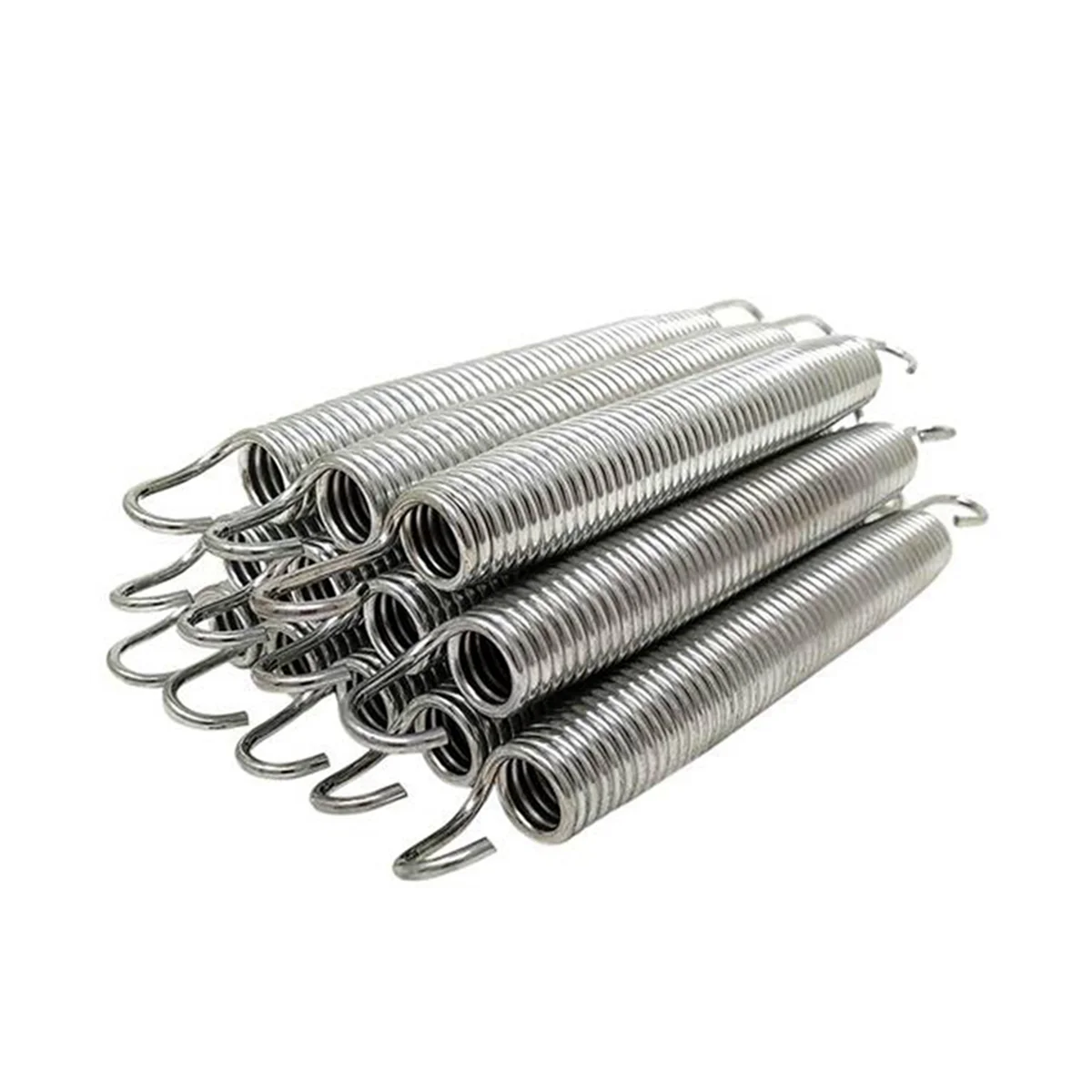 

12Pack 6.5Inch Trampoline Spring Steel Replacement Kit for Extra Bounce Trampoline Accessories Silver